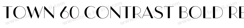 Town 60 Contrast Bold Regular字体转换